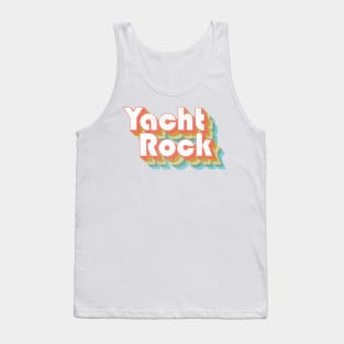 Vintage Fade Yacht Rock Party Boat Drinking Gift Tank Top